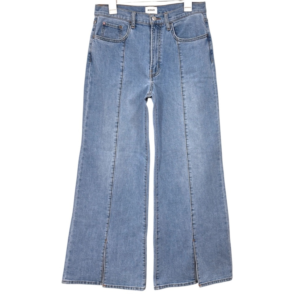 Hudson Jolene Wide Leg Vented Blue Jeans NWT Women Size 27